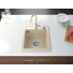 Kép 1/4 - Start Don egymedencés gránit mosogató automata dugóemelő, szifonnal, bézs-szemcsés