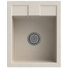 Kép 1/2 - Orlean egymedencés gránit mosogató automata dugóemelő, szifonnal, bézs