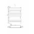 Kép 4/4 - Design classic törölközőszárító radiátor 60cm x 80cm, fehér