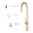 Kép 4/5 - Slender konyhai csaptelep arany