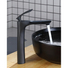 Kép 1/3 - Lily magasított fürdőszobai mosdó csaptelep fekete