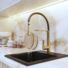 Kép 3/4 - Vegas konyhai csaptelep szálcsiszolt arany